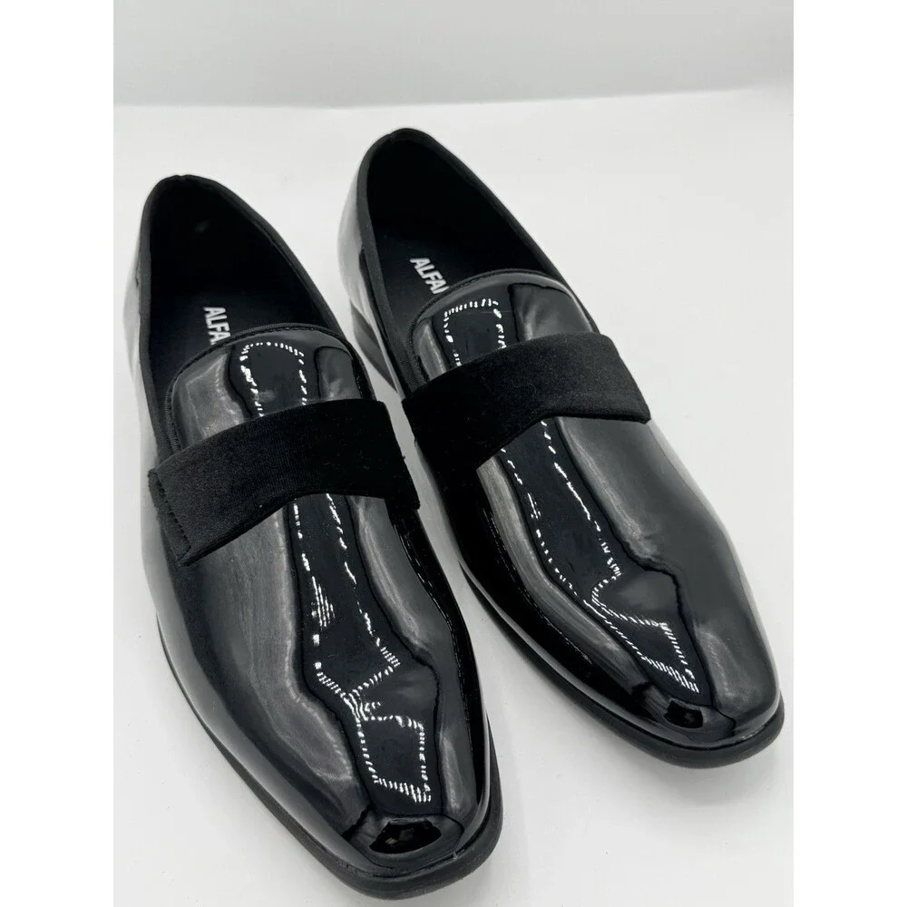 Alfani Men’s Dress Shoes Size 11 Black Patent Formal‎ Prom